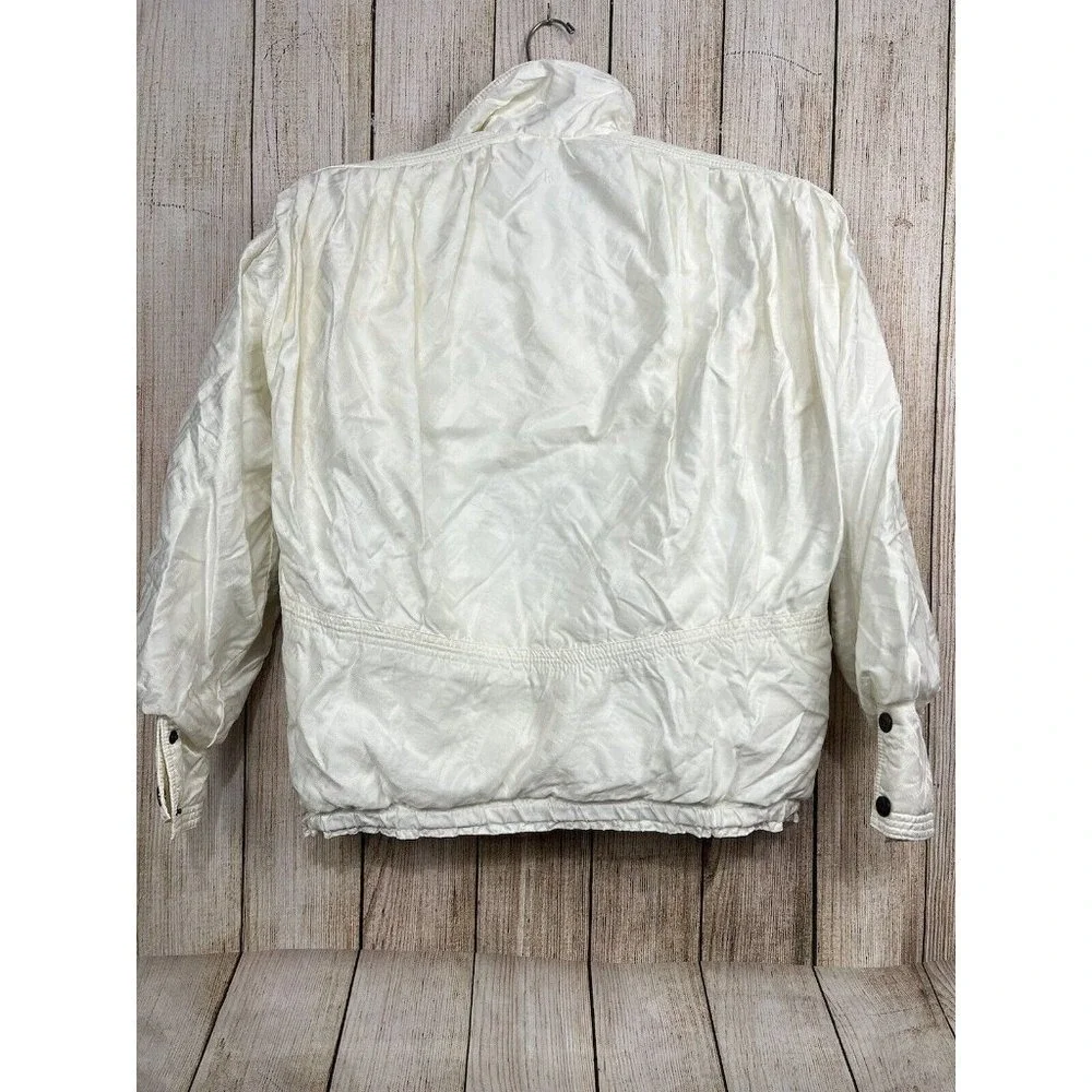Vtg 90s Roffe XCT Ski Jacket by XCT Women Sz 8 White Thinsulate USA‎ Gorpcore